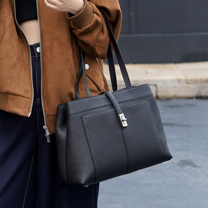 Chất Lượng Cao Da Bò Của Phụ Nữ Vai Túi Tote Túi Da Chính Hãng Phụ Nữ Túi Xách Sang Trọng Túi Xách Cho Phụ Nữ - Product Image 4