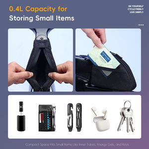 WEST BIKING 300D Wulong Mini sac de cadre de vélo triangulaire Anti-rayures et résistant à l'usure Sac de vélo <span class=keywords><strong>pour</strong></span> la conduite nocturne en toute sécurité - Product Image 5