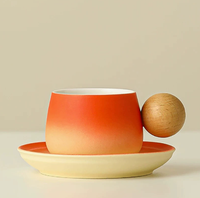 Mug à café en céramique Shangjin, design floral rétro de luxe léger, anti-fuite et réutilisable, cadeau d'affaires pour la remise des diplômes
