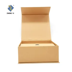 Hộp Nam Châm Ưa Thích Nóng Hộp Carton Đen Phẳng Sang Trọng Từ Gấp Lưu Trữ Giấy Hộp Quà Tặng Bao Bì Với Ribbon Cho Tóc