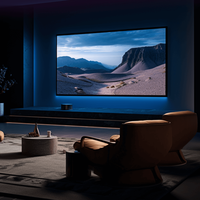 Écran de projection portable Fscreen, série ZigZag, Fresnel ALR, 100 pouces, pour projecteur à longue portée, home cinéma