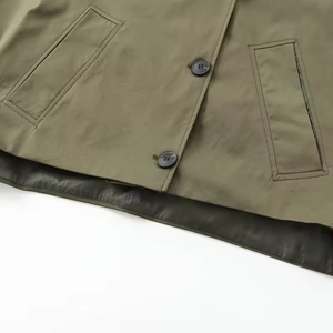 <span class=keywords><strong>Demi</strong></span>-<span class=keywords><strong>saison</strong></span> coupe-vent vêtements d'extérieur femmes 2024 automne extérieur surdimensionné Bomber veste manteaux vert chaud hiver vestes à capuche - Product Image 6