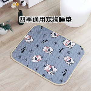 Pet <b>Cooling</b> Mat Ice Silk Rectangle Cartoon Pattern Dog Cat Summer Sleeping <b>Pad</b> - Product Image 5