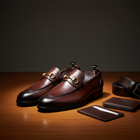 Nouveaux Mocassins Homme en Cuir Véritable Faits Main, Respirants, Style Britannique, pour Bureau, Carrière, Mariage, Rehaussant la Taille