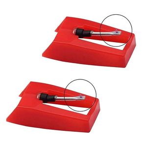 Aguja de repuesto Universal roja para tocadiscos de vinilo, cartucho de alta fidelidad, herramienta accesoria de audio - Product Image 3