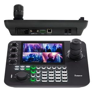 Tevo mới nhất kb300pro chia màn hình 4D joystick điều khiển <span class=keywords><strong>4k</strong></span> PTZ Camera POE NDI điều khiển cho hội nghị nhà thờ trực tuyến - Product Image 1