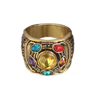 Thời trang phim hoạt hình vòng Avengers Thanos đá quý vòng thép không gỉ <span class=keywords><strong>Marvel</strong></span> Vòng - Product Image 3