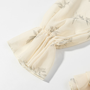 Abito Midi da Donna Personalizzato 2026 con Volant a Strati e Fiocco, Maniche Lunghe, Orlo a Balze Stile Vintage, OEM/ODM da Fabbrica di <span class=keywords><strong>Abbigliamento</strong></span> Cinese - Product Image 6