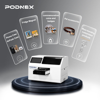 Imprimante UV PodNEX AI pour coques de téléphone, imprimante UV pour coques d'AirPods, aimants de réfrigérateur, pièces de monnaie, badges et souvenirs
