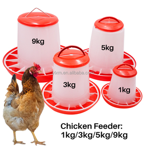 Herramienta colgante de cría de aves de corral, alimentadores y bebedores de plástico <span class=keywords><strong>para</strong></span> granja y cría de <span class=keywords><strong>pollos</strong></span> de bebé - Product Image 3