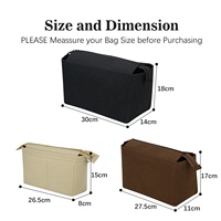 Sac en feutre portable avec fermeture éclair, grande capacité, sac de rangement multifonctionnel, léger, pliable, sac à cosmétiques pour un usage quotidien