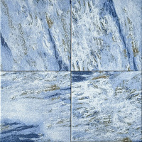 Mosaïque carrée en porcelaine bleue de haute qualité certifiée F1596, émaillée, imperméable, pour murs et sols de salle de bain, mosaïque pour piscine