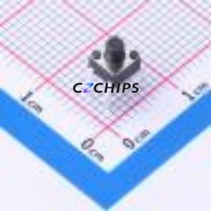 HX TS4550CJ 250gf 009 Tactile Switch Through hole-4P,4.5x4.5mm Switch Single Pole Single Throw Round Button 2.5N Through Hole - Product Image 1