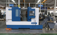 Tour CNC TCK56D Fanuc, centre de tournage robuste avec tourelle motorisée à broche unique et outils motorisés 220V