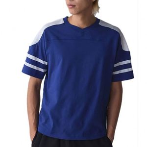 Camisetas personalizadas para hombre con logotipo 200 Gsm poliéster/algodón tejido malla cómoda camiseta - Product Image 1