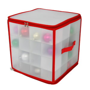 Boîte de rangement pour boules de Noël en plastique robuste, essentiels pour la maison, organisateur de boules de Noël, 4 étages, capacité de 64 boules - Product Image 2