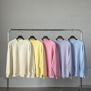 Produttore all'ingrosso 400 personalizzato Gsm cotone misto pile foderato girocollo felpe per le donne <span class=keywords><strong>e</strong></span> gli uomini <span class=keywords><strong>tuta</strong></span> - Product Image 3