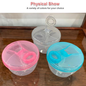 Contenedor de leche en polvo para bebé, contenedor de leche en polvo para bebé, dispensador portátil de almacenamiento de alimentos para fórmula, biberón infantil rosa - Product Image 2