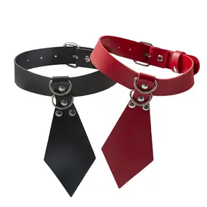 Hy jinlong [] Punk da Tie cổ áo chính thức Bow Vòng Cổ Choker Cổ Chuỗi xương đòn