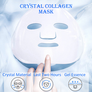 Maschera facciale al collagene blu idratante quotidiana della Corea maschera per il viso infusa vitamina C che blocca l'umidità e ripara la pelle secca - Product Image 2