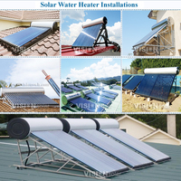 Pemanas Air Tenaga Surya Vision Solar Efisiensi Tinggi dengan Tabung Vakum Stainless Steel dan Pipa Panas Kompak untuk Penggunaan Luar Ruangan