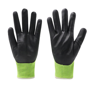 Gants de sécurité résistants aux coupures de niveau <span class=keywords><strong>D</strong></span>, enduits de nitrile en mousse - Product Image 5
