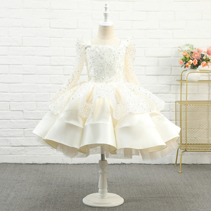Vestido Blanco para Niñas, Vestidos de Fiesta Brillantes, Vestidos de Novia para Niñas, Vestidos de Damas de Honor - Product Image 3