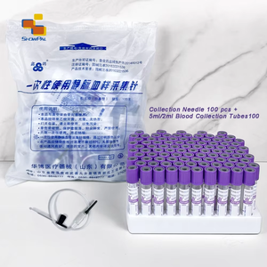 Vidrio de laboratorio de alta calidad o Material PET Tubos de extracción de sangre al vacío Tubo de ensayo para investigación científica - Product Image 5