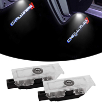 Projecteurs LED de logo pour voiture, éclairage de bienvenue fantôme pour portière, accessoires de lampe d'emblème pour Dodge Challenger