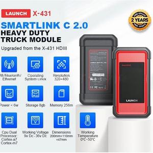 LAUNCH X431 SmartLink C V2.0 Lecteur de codes Module de diagnostic poids lourd 2 ans pour véhicules utilitaires - Outil de diagnostic électronique/WiFi - Product Image 2