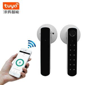 Smart Tuya Bluetooth Đầu Đọc Ngón Tay Điện Tử Kiểm Soát Truy Cập Với Cổng <span class=keywords><strong>USB</strong></span> Xử Lý Khóa Cửa Khách Sạn - Product Image 4