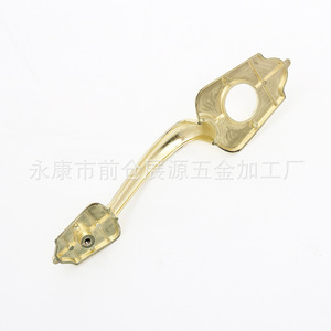 Furniture Handle Zinc Alloy Rectangle Minimalist <b>Cabinet</b> Drawer <b>Gold</b> Durable - Product Image 3