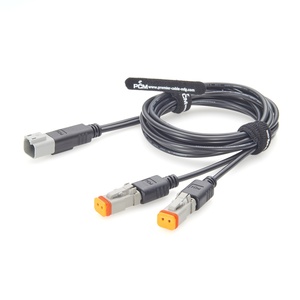 Kabel Otomotif Deutsch 2 Pin Male ke Dual Female Y Splitter Seri DT DT04-2P ke DT06-2S-E008 untuk Mobil Truk Kapal - Product Image 6