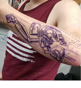 100 pezzo di carta fotocopiatrice usa e getta tatuaggio tatuaggio termico <span class=keywords><strong>Stencil</strong></span> carta adesiva carta termica - Product Image 5