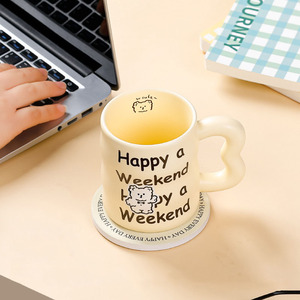 <span class=keywords><strong>Tasse</strong></span> en céramique de dessin animé animal anglais créatif <span class=keywords><strong>tasse</strong></span> à café de jus de lait de petit déjeuner à la maison - Product Image 5