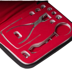 Juego de Perforadores de Dique de Goma Dental para Ortodoncia, Herramienta Manual de Barrera Oral, Accesorio de Equipo de Terapia de Acero para Laboratorio Dental - Product Image 1