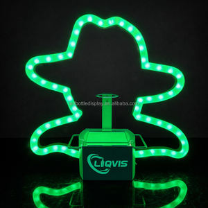 Exhibidor de Botellas LED Metálico de 750 ml para Tequila de Discoteca con Logotipo Luminoso Personalizado, Fácil de Montar para Uso en Bares - Product Image 6