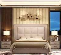 Luxuriöses Großhandels-Bett aus Echtem PU-Leder in King-Size und Queen-Size mit Stauraum
