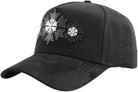 Casquette de baseball G5 de haute qualité avec strass noirs, patch croix en métal argenté, style gothique streetwear, casquette snapback Gorras