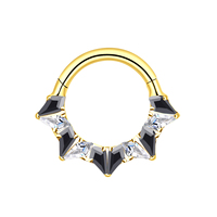 Éternel Métal Romantique Titane Implant CZ Coeur Forme Hélice Cartilage Piercing Bijoux Avant Griffe Réglage Mariages Fiançailles