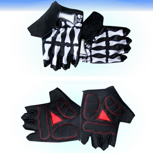Ciclismo medio dedo nylon al aire libre esqueleto fantasma garra bicicleta <span class=keywords><strong>de</strong></span> monta&amp;ntilde;a al aire libre guantes <span class=keywords><strong>de</strong></span> nieve - Product Image 1