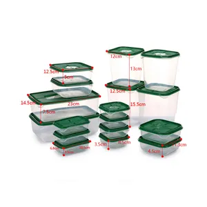 17 pcs पेंट्री आयोजक प्लास्टिक भंडारण बॉक्स फ्रिज संरक्षण बॉक्स खाद्य भंडारण कंटेनर के लिए खाद्य भंडारण