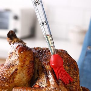 Jeringa para Aderezar Pollo, Jeringas para Aderezar Carne para Cocinar, Jeringa de Plástico para Aderezar Pollo con Aguja Inyectora de Marinada y Cepillo de Limpieza - Product Image 4