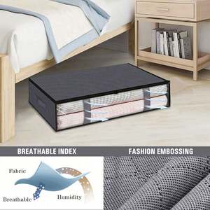 Kids A5 Zipper 4-pack <b>Clothes</b> PVC Wardrobe Home Bean <b>Bag</b> Soft Toys Clothe Organizer Clothing Storage <b>Bags</b> Foldable - Product Image 4