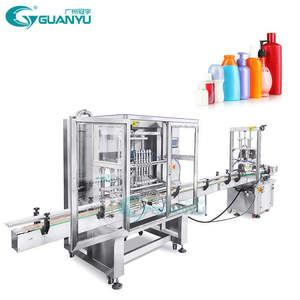 Guanyu 6 đầu chai độ nhớt cao làm đầy chất lỏng máy tự động nhỏ đóng chai Điền và đóng nắp máy - Product Image 1