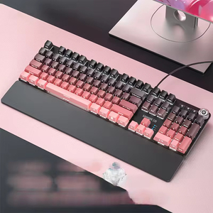 Handheld Real Mechanical Keyboard Wired E Sports Game Colorful Gradient Ribbon Knob Side Engraved <b>Key</b> - Product Image 3