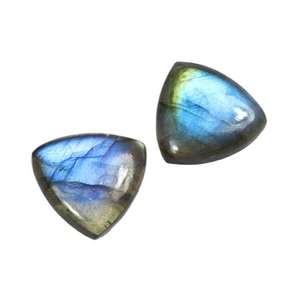 Cabujón de Labradorita Azul Fuego Natural con Base Plana Trillón para Joyería como Anillos, Pulseras, Tobilleras y Collares - Product Image 1