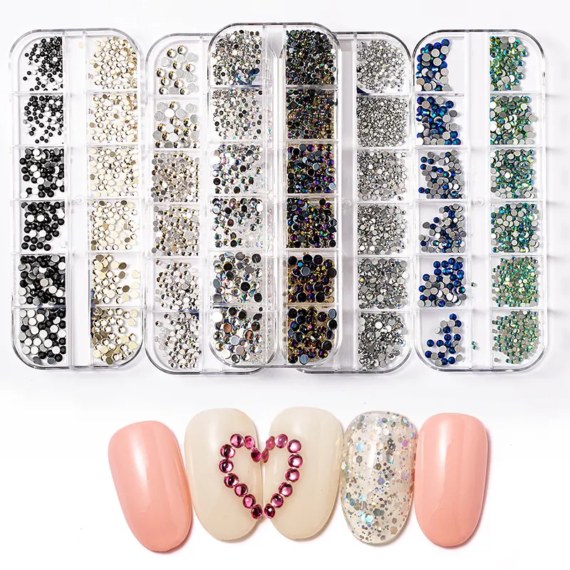 Multi size AB crystal rhinestone diamond 3D glitter nail art decoration nail rhinestones