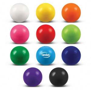 Balle anti-stress rayée en mousse PU écologique personnalisée avec logo sur mesure, jouet amusant et doux pour la main, idéal pour cadeau promotionnel - Product Image 2