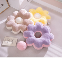 Coussin de siège en peluche en forme de fleur, 40 cm, épais, motif marguerite, rembourré en coton PP, coussin de sol doux pour canapé, tatami, décoration intérieure